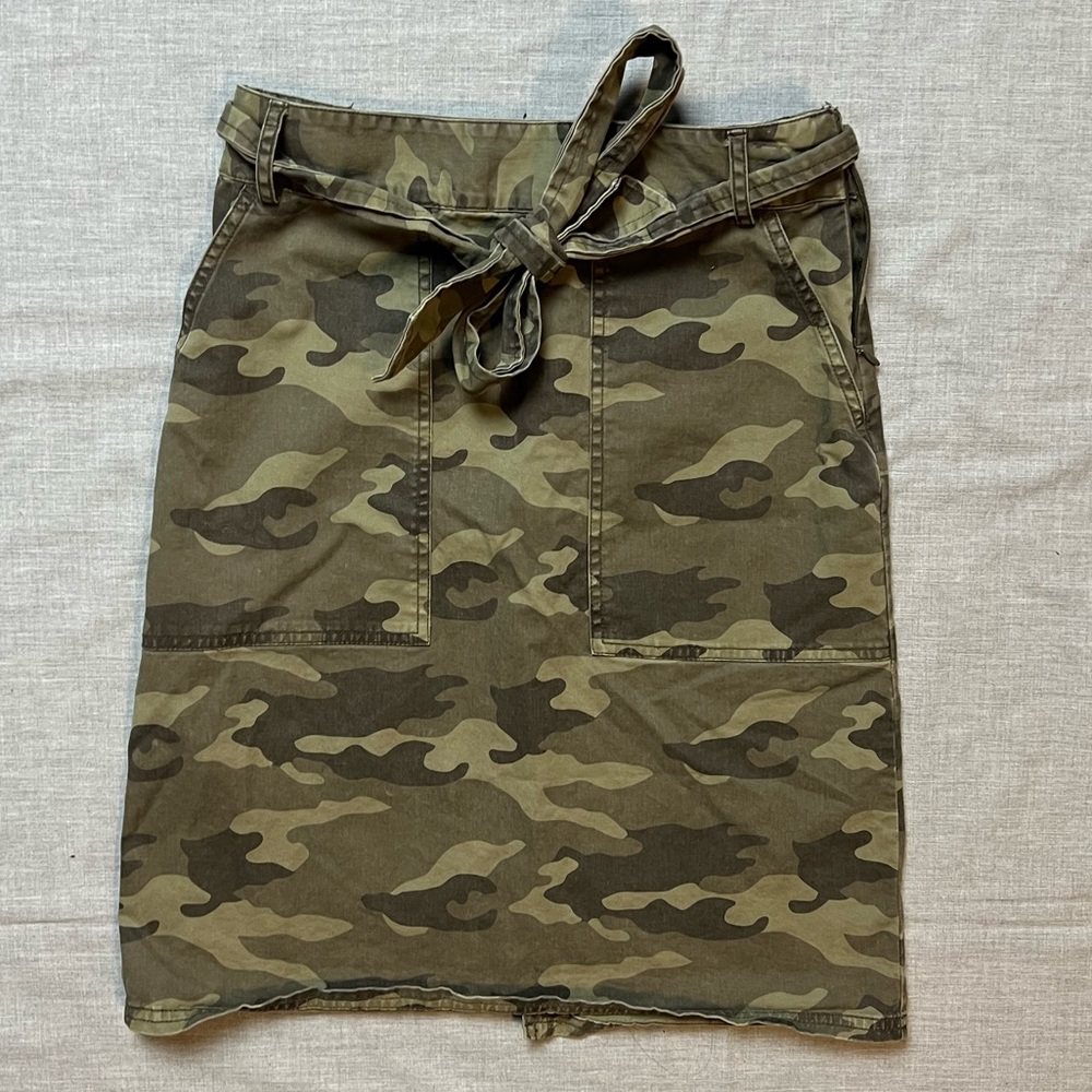 Camo Paperbag style skirt